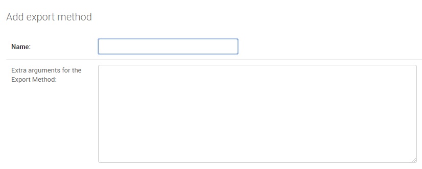 Export Method