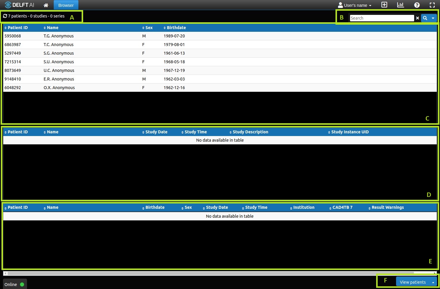 Browser page