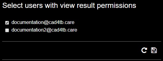 Change result permissions