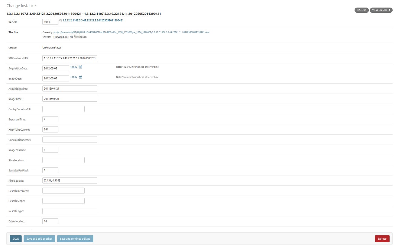 Edit instance